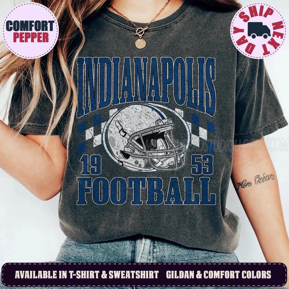 Indianapolis 90s Retro Graphic Oversized Game Day Fan